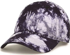 The Game GB482 Asbury Tie-Dyed Twill Cap - Navy Tonal - Multi-colored / 6 5/8’’ - 7 5/8’’