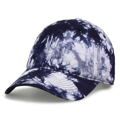 The Game GB482 Asbury Tie-Dyed Twill Cap - Navy Tonal - Multi-colored / 6 5/8’’ - 7 5/8’’