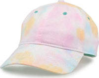 The Game GB482 Asbury Tie-Dyed Twill Cap - Sorbet - Multi-colored / 6 5/8’’ - 7 5/8’’