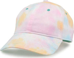 The Game GB482 Asbury Tie-Dyed Twill Cap - Sorbet - Multi-colored / 6 5/8’’ - 7 5/8’’