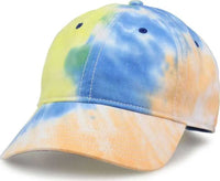 The Game GB482 Asbury Tie-Dyed Twill Cap - Sunrise - Multi-colored / 6 5/8’’ - 7 5/8’’