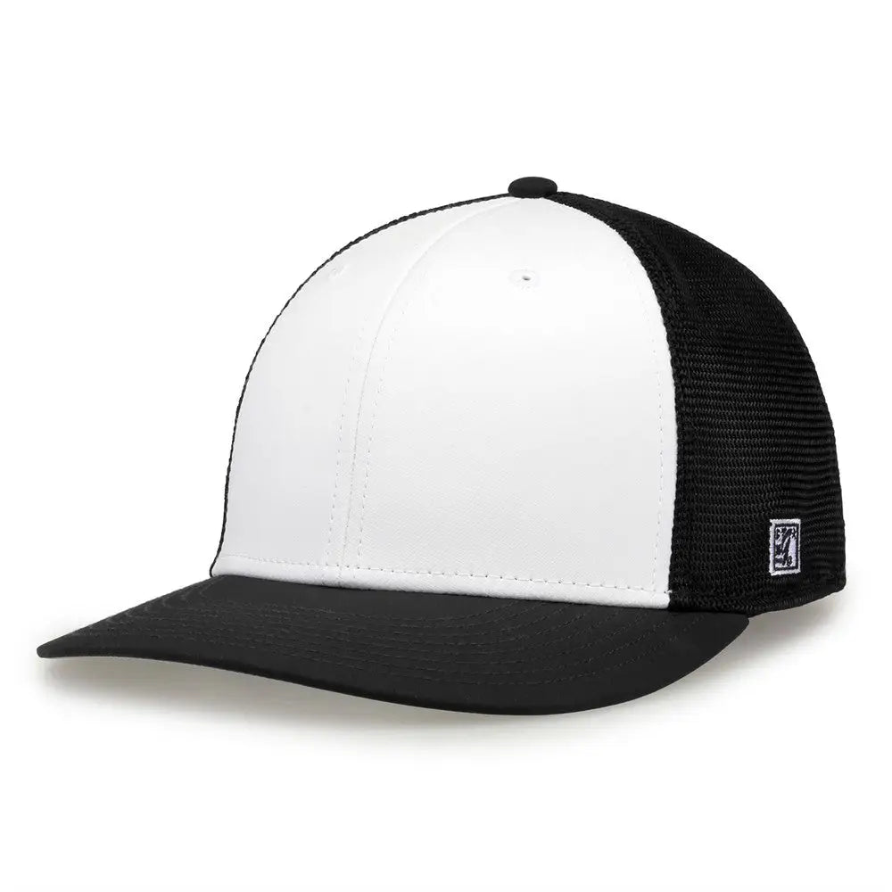 The Game GB483 On-Field GameChanger with Diamond Mesh Cap - White Black
