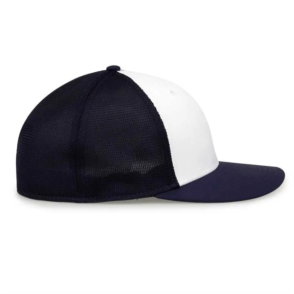 The Game GB483 On-Field GameChanger with Diamond Mesh Cap - White Navy