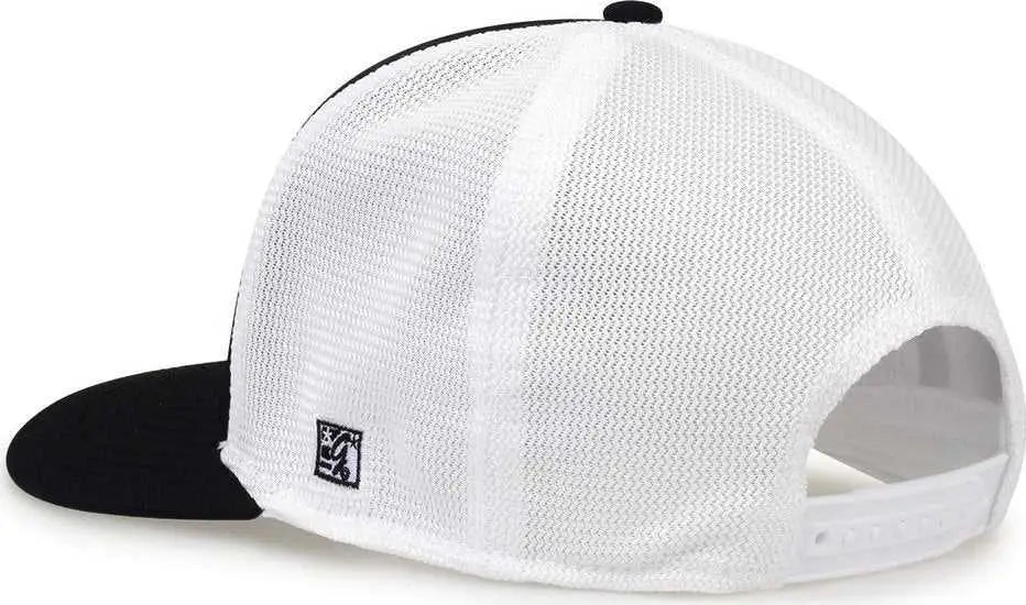 The Game GB483A GameChanger and Diamond Mesh Adjustable Cap - Black White - Black White / One Size Fits Most
