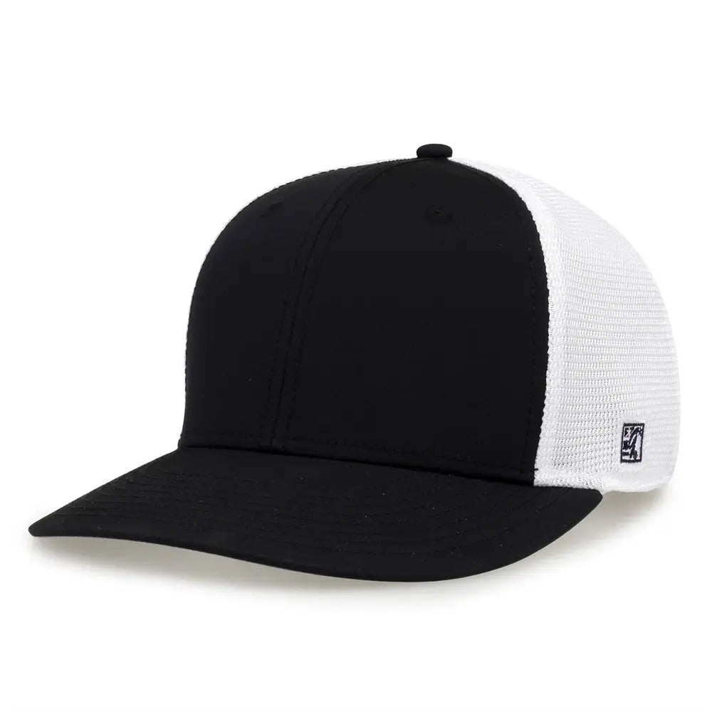 The Game GB483A GameChanger and Diamond Mesh Adjustable Cap - Black White - Black White / One Size Fits Most