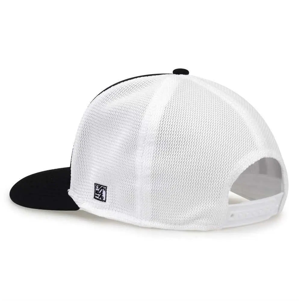 The Game GB483A GameChanger and Diamond Mesh Adjustable Cap - Black White - Black White / One Size Fits Most