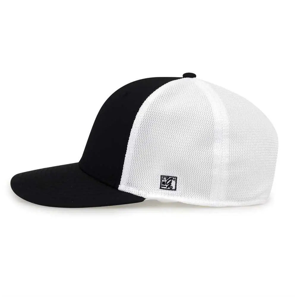 The Game GB483A GameChanger and Diamond Mesh Adjustable Cap - Black White - Black White / One Size Fits Most