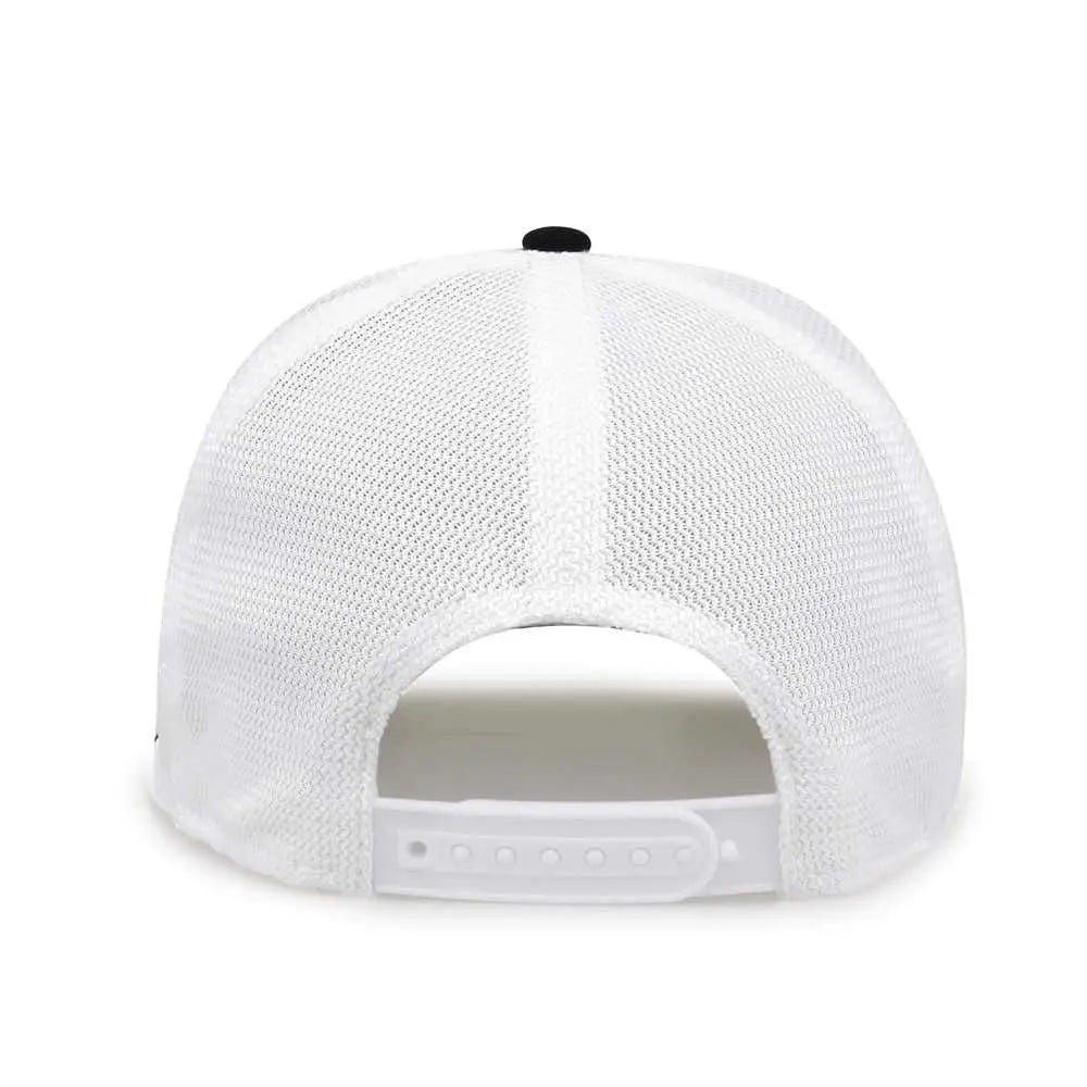 The Game GB483A GameChanger and Diamond Mesh Adjustable Cap - Black White - Black White / One Size Fits Most