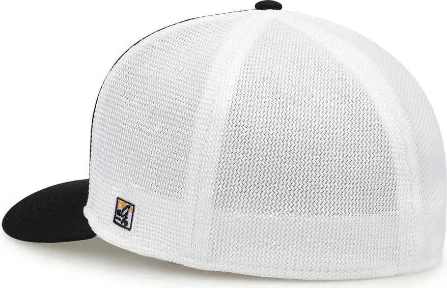 The Game GB483P On-Field GameChanger with Piping & Diamond Mesh Cap - Athletic Gold Black