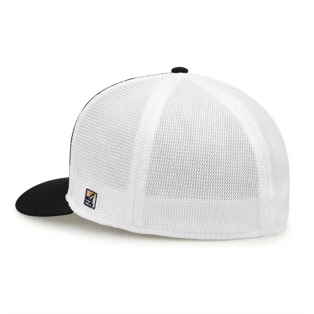 The Game GB483P On-Field GameChanger with Piping & Diamond Mesh Cap - Athletic Gold Black