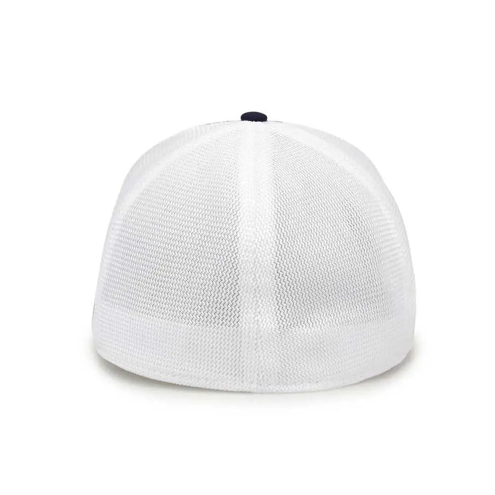 The Game GB483P On-Field GameChanger with Piping & Diamond Mesh Cap - Athletic Gold Navy