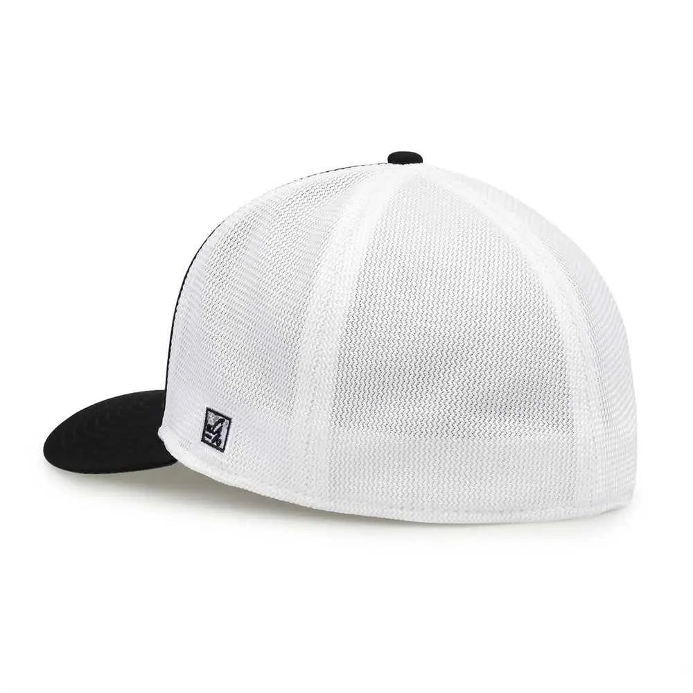 The Game GB483P On-Field GameChanger with Piping & Diamond Mesh Cap - Grey Black