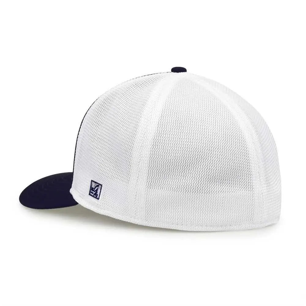 The Game GB483P On-Field GameChanger with Piping & Diamond Mesh Cap - Grey Navy