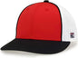 The Game GB483P On-Field GameChanger with Piping & Diamond Mesh Cap - Red Black - Red Black / 6 1/2’’ - 6 3/4’’