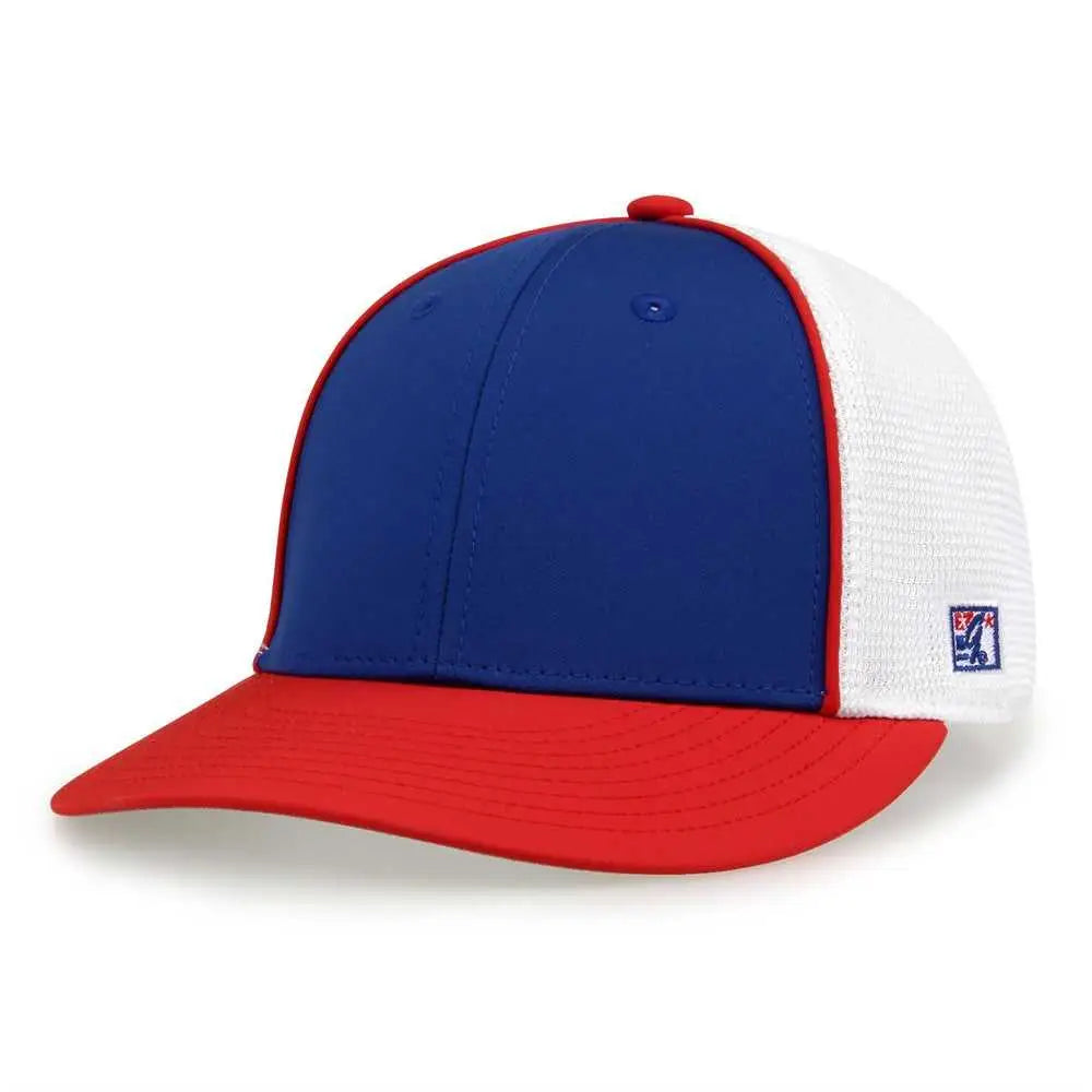 The Game GB483P On-Field GameChanger with Piping & Diamond Mesh Cap - Royal Red