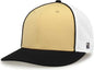 The Game GB483P On-Field GameChanger with Piping & Diamond Mesh Cap - Vegas Gold Black - Vegas Gold Black / 6 1/2’’ - 6
