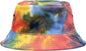 The Game GB493 Newport Bucket Hat - Black Rainbow - Multi-colored / 7 1/4’’ - 7 5/8’’