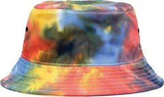 The Game GB493 Newport Bucket Hat - Black Rainbow - Multi-colored / 7 1/4’’ - 7 5/8’’