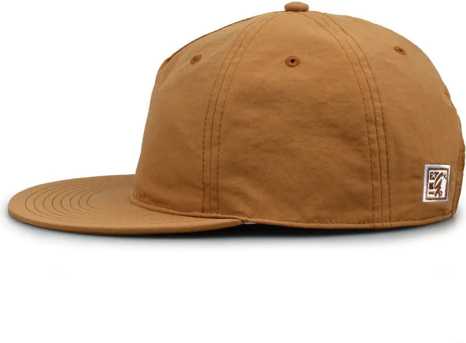 The Game GB501 5 Panel Poly Snapback Cap - Copper - Tan / OSFM
