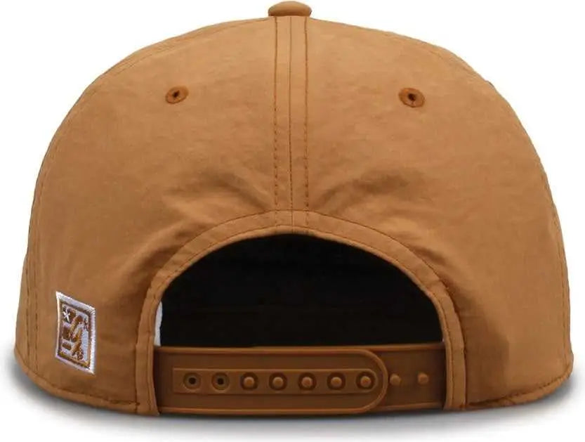 The Game GB501 5 Panel Poly Snapback Cap - Copper - Tan / OSFM