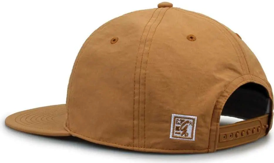 The Game GB501 5 Panel Poly Snapback Cap - Copper - Tan / OSFM