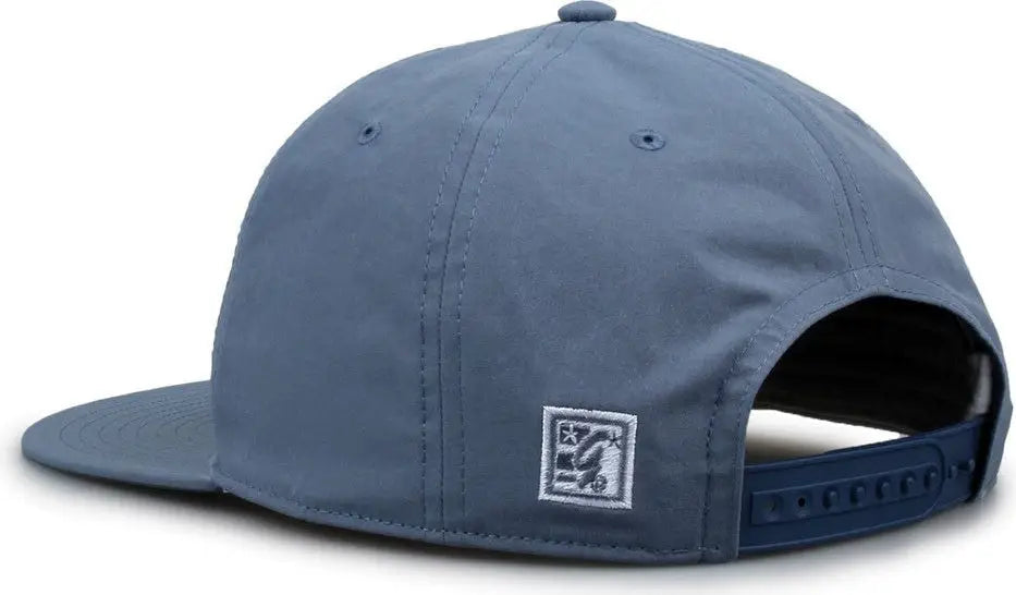The Game GB501 5 Panel Poly Snapback Cap - Marine - Navy / OSFM