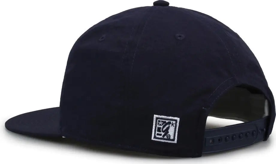 The Game GB501 5 Panel Poly Snapback Cap - Navy - Navy / OSFM