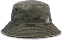 The Game GB502 Pigment Dyed Bucket Hat - Light Olive - Olive / OSFM
