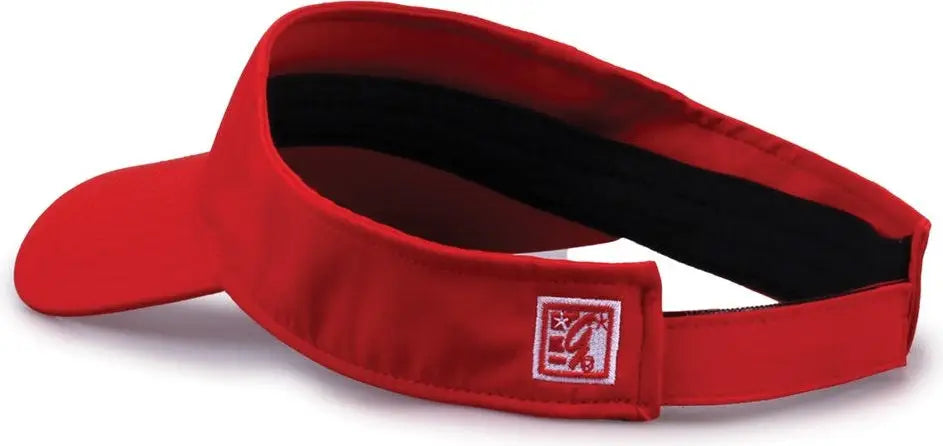 The Game GB503 Cool Breeze Nylon Visor - Red - Red / OSFM