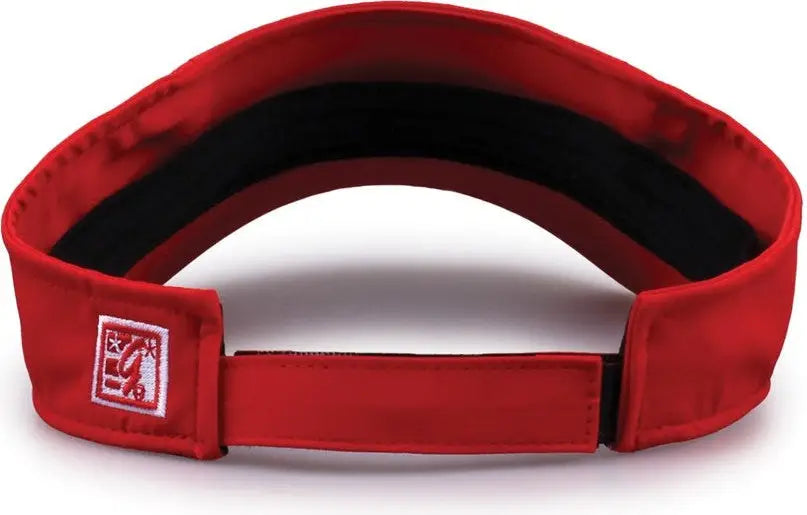The Game GB503 Cool Breeze Nylon Visor - Red - Red / OSFM