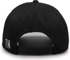 The Game GB505R NeoCool 5 Panel Snapback with Rope Cap Black White Black White / OSFM