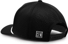 The Game GB505R NeoCool 5 Panel Snapback with Rope Cap Black White Black White / OSFM