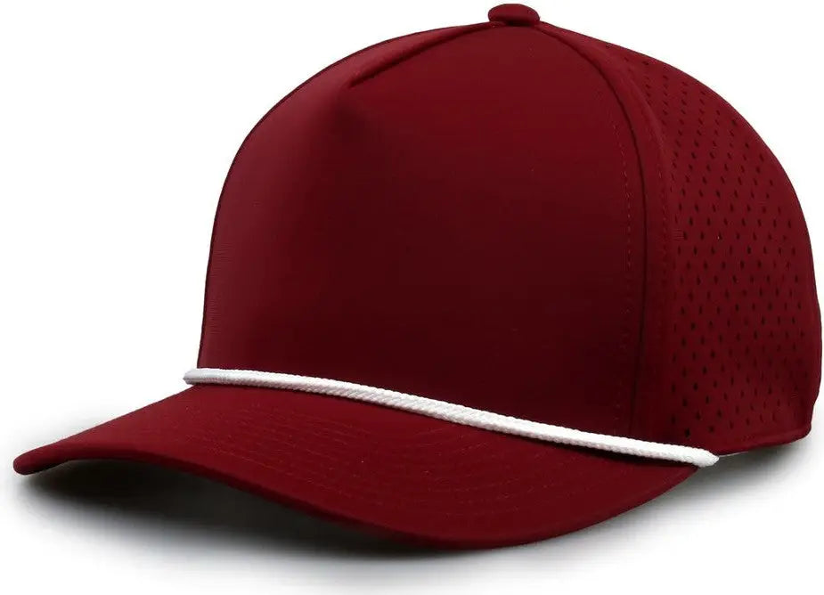 The Game GB505R NeoCool 5 Panel Snapback with Rope Cap Cardinal White Cardinal White / OSFM
