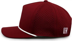 The Game GB505R NeoCool 5 Panel Snapback with Rope Cap Cardinal White Cardinal White / OSFM