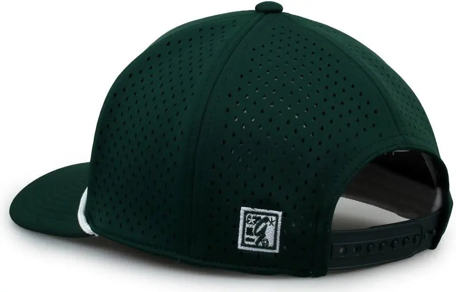 The Game GB505R NeoCool 5 Panel Snapback with Rope Cap - Dark Green - Forest / OSFM