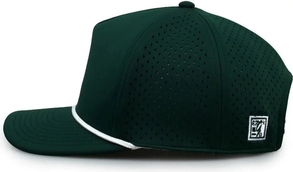 The Game GB505R NeoCool 5 Panel Snapback with Rope Cap - Dark Green - Forest / OSFM
