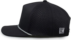 The Game GB505R NeoCool 5 Panel Snapback with Rope Cap Graphite Light Gray Gray Light Gray / OSFM