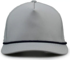 The Game GB505R NeoCool 5 Panel Snapback with Rope Cap Gray Navy Gray Navy / OSFM