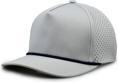 The Game GB505R NeoCool 5 Panel Snapback with Rope Cap Gray Navy Gray Navy / OSFM