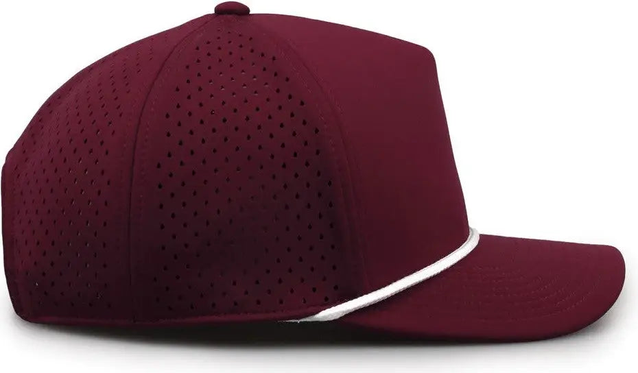 The Game GB505R NeoCool 5 Panel Snapback with Rope Cap - Maroon - Maroon / OSFM