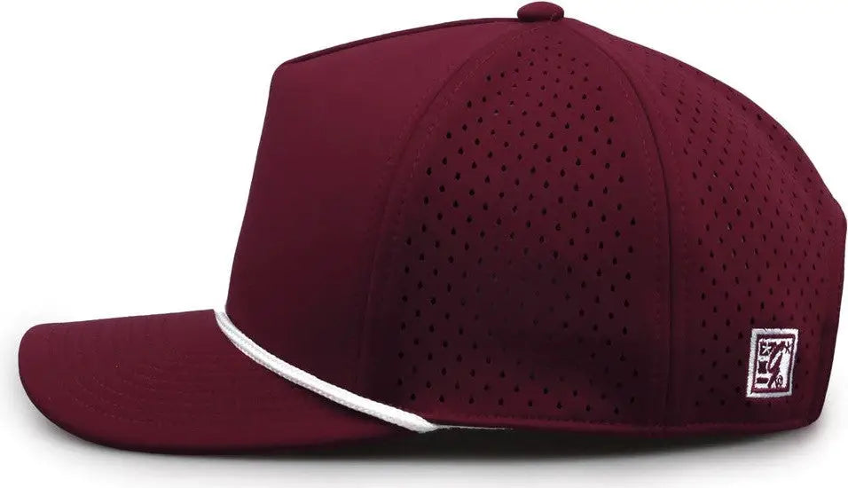 The Game GB505R NeoCool 5 Panel Snapback with Rope Cap - Maroon - Maroon / OSFM