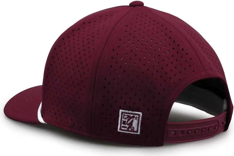 The Game GB505R NeoCool 5 Panel Snapback with Rope Cap - Maroon - Maroon / OSFM