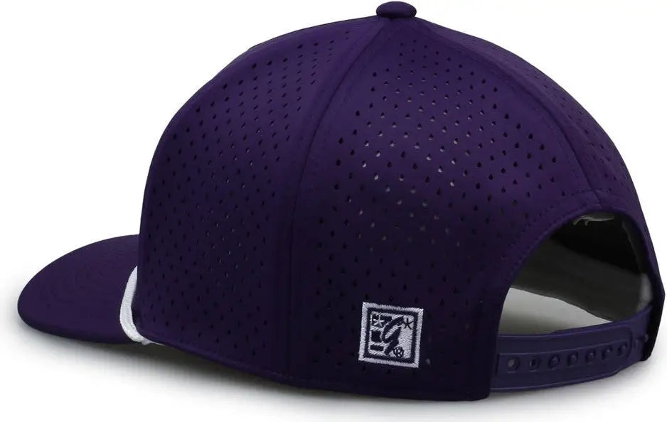 The Game GB505R NeoCool 5 Panel Snapback with Rope Cap - Purple White - Purple White / OSFM
