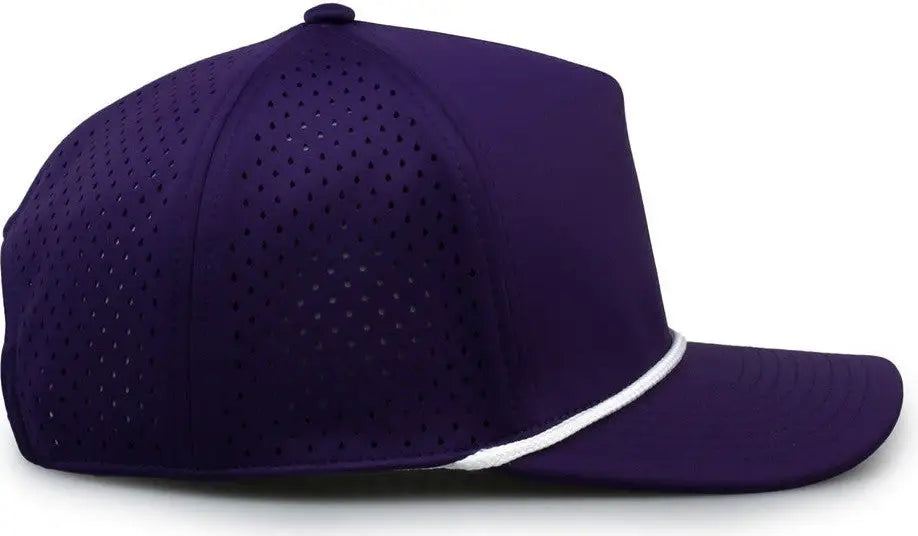 The Game GB505R NeoCool 5 Panel Snapback with Rope Cap - Purple White - Purple White / OSFM