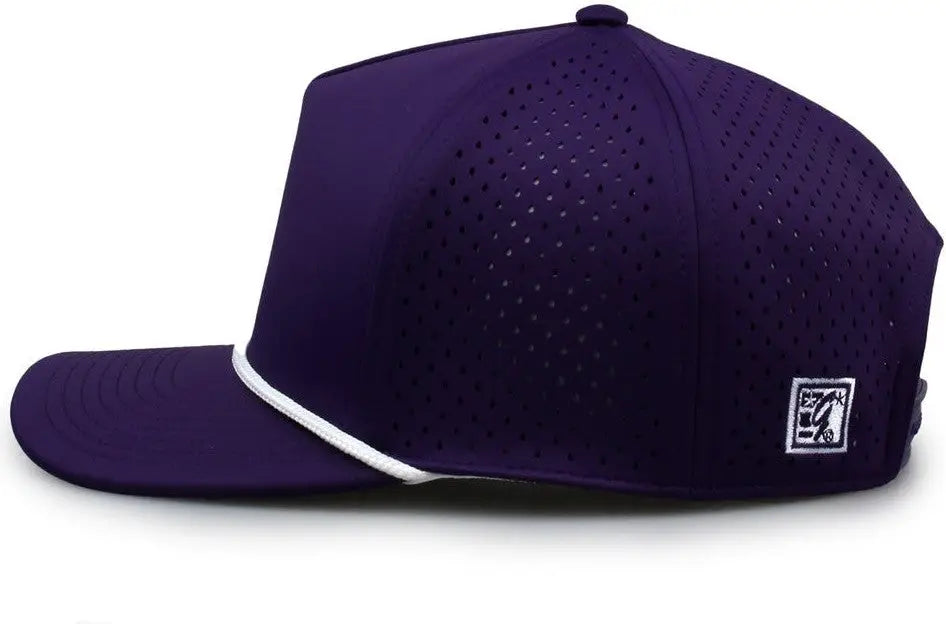 The Game GB505R NeoCool 5 Panel Snapback with Rope Cap - Purple White - Purple White / OSFM