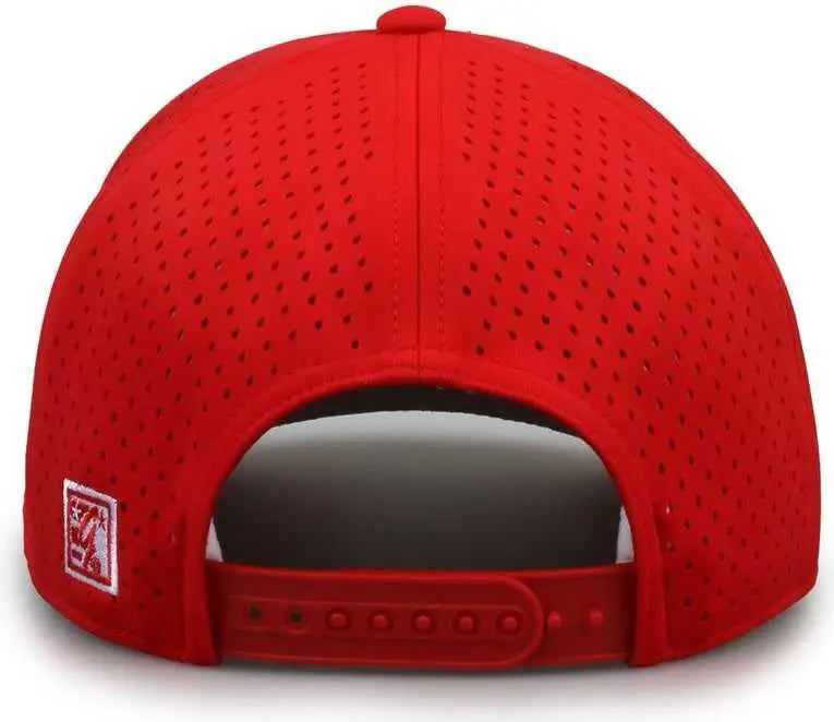 The Game GB505R NeoCool 5 Panel Snapback with Rope Cap - Red White - Red White / OSFM