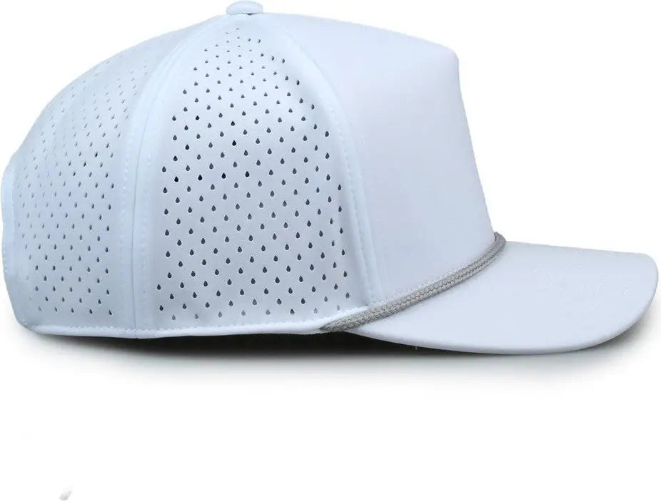 The Game GB505R NeoCool 5 Panel Snapback with Rope Cap - White Gray - White Gray / OSFM