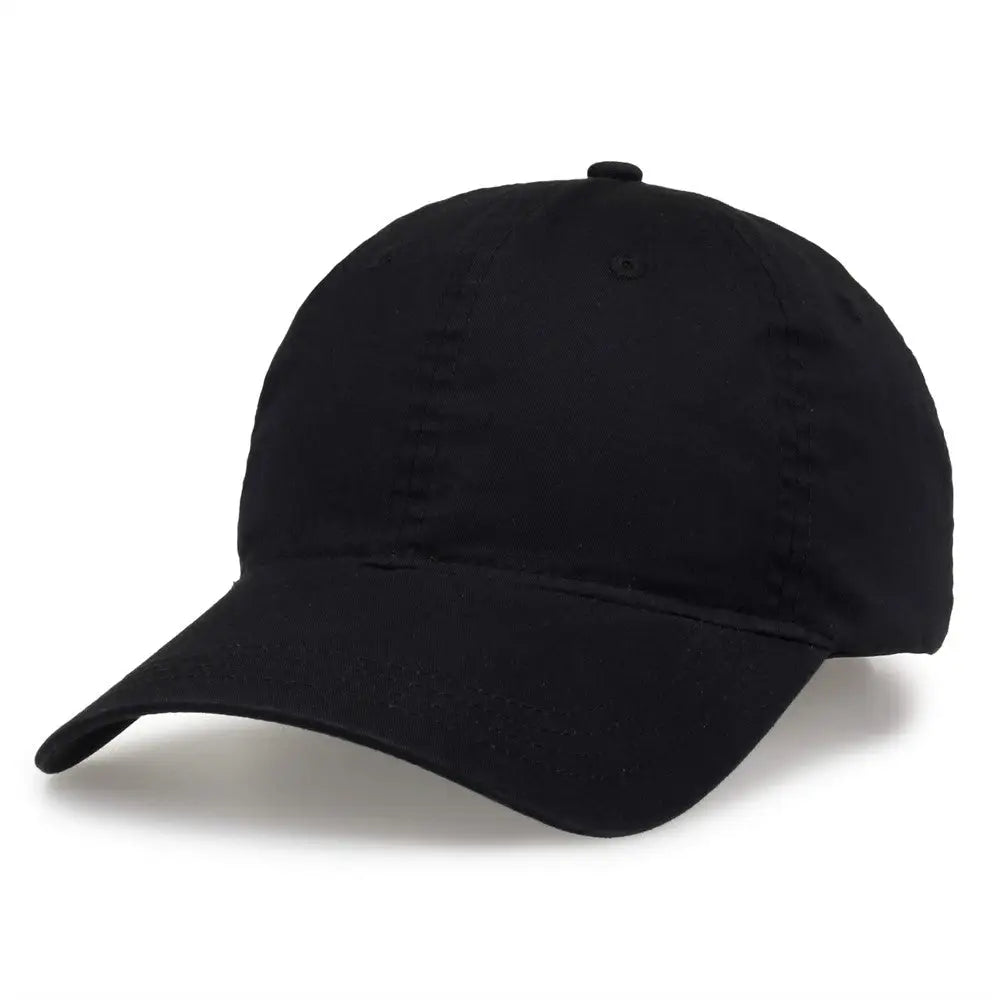 The Game GB510 Ultralight Cotton Twill Cap - Black - Black / 6 7/8’’ - 7 5/8’’