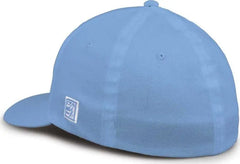 The Game GB514 Tri Blend Stretch Fit Cap Columbia Blue