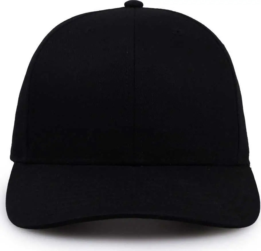 The Game GB515 Twill Snapback Cap - Black - Black / 6 7/8’’ - 7 5/8’’